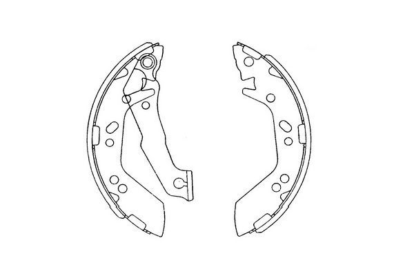 KAVO PARTS Bremžu loku komplekts KBS-3401